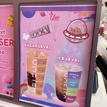 Ume Tea - Sugar and ice level menu - Bubble Tea Near Me - Los Angeles, California Ume Tea - Sugar and ice level menu - Bubble Tea Near Me - Los Angeles, California
