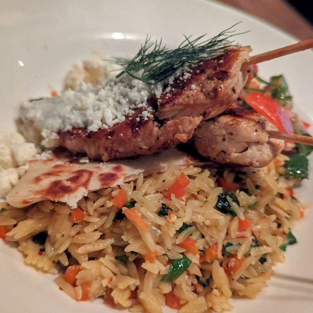 CMX Cinebistro Hyde Park - Chicken souvlaki - Cinema Near Me - Tampa, Florida CMX Cinebistro Hyde Park - Chicken souvlaki - Cinema Near Me - Tampa, Florida