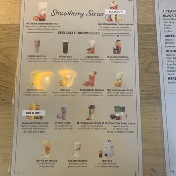 Teaspoon - Menu - Bubble Tea Near Me - San Ramon, California