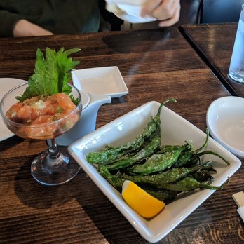 Tanuki - Salmon Wasa & Shishito Peppers - Sushi Bars Near Me - San Diego, California