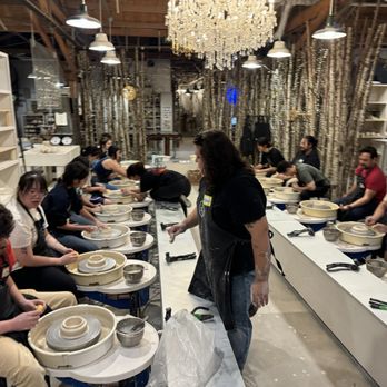 Bitter Root Pottery - Midway through our class! - Art Classes Near Me - Culver City, California