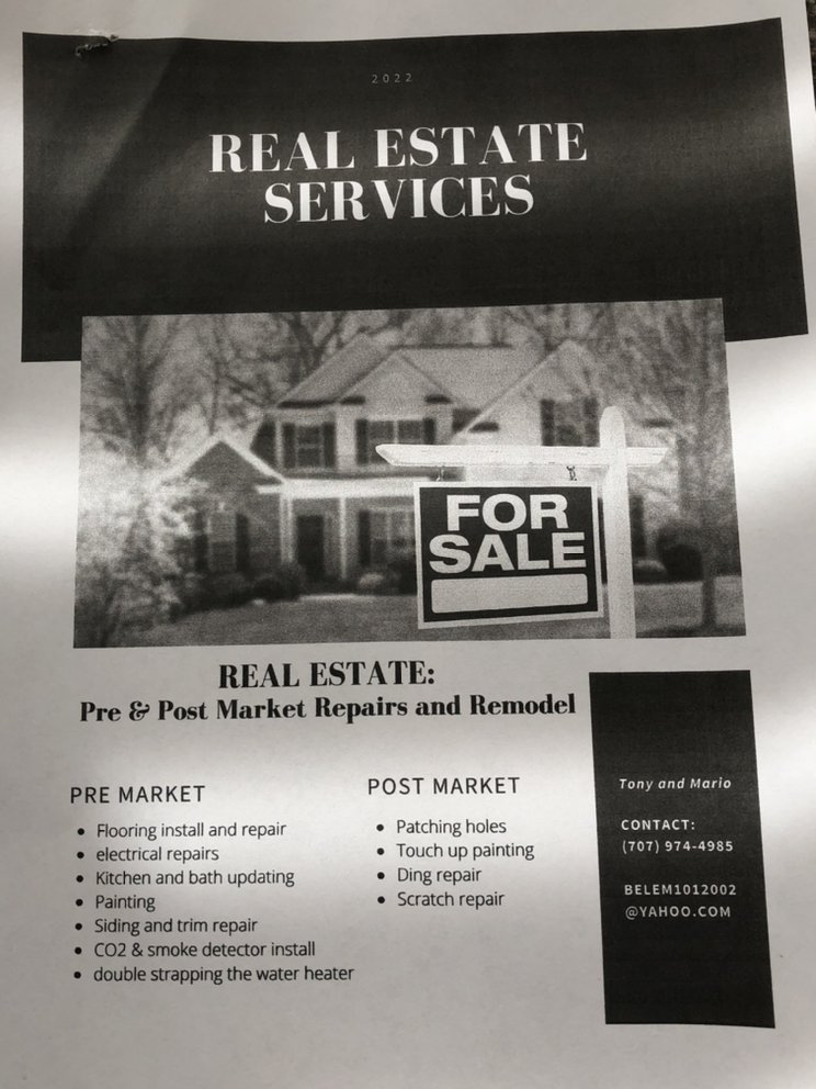 Slide of Tony & Mario Handyman Services