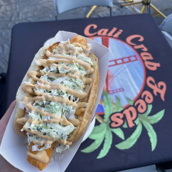 Cali Crab Feeds - Salmon dog - Caterers Near Me Cali Crab Feeds - Salmon dog - Caterers Near Me