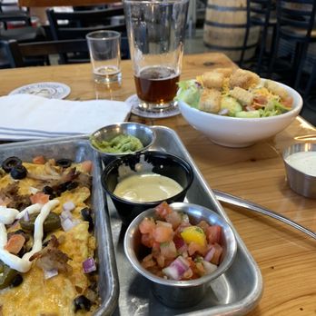 Lumber House Brewery - Kids Nachos and Side Salad - Breweries Near Me - Black Diamond, Washington