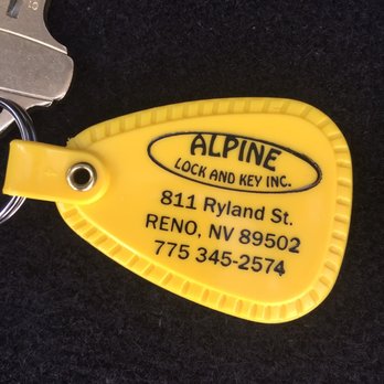 Alpine Lock and Key - Great service and a retro key chain. - Keys & Locksmiths Near Me - Reno, Nevada