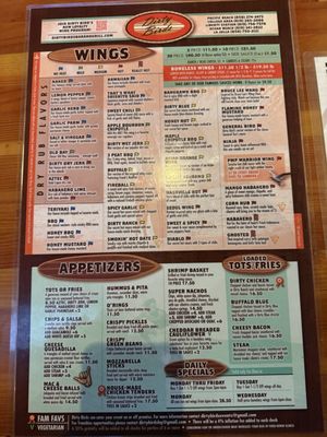 Menu photo 1 Dirty Birds San Diego, CA Menu photo 1 Dirty Birds San Diego, CA