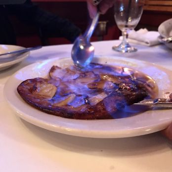 La Fusta Restaurant - Apple Crepe Flambé ($7) - Argentine Near Me - Elmhurst, New York La Fusta Restaurant - Apple Crepe Flambé ($7) - Argentine Near Me - Elmhurst, New York
