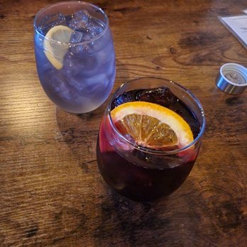 Botero Tapas + Wine Bar - Lavender and Red Sangrias. - Spanish Near Me - Boerne, Texas