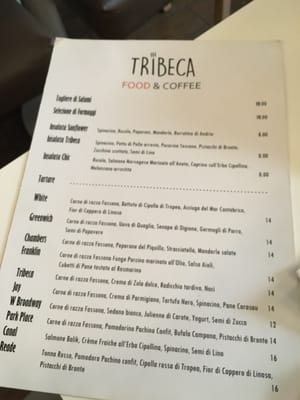 Menu photo 2 Tribeca Milan, MI Menu photo 2 Tribeca Milan, MI