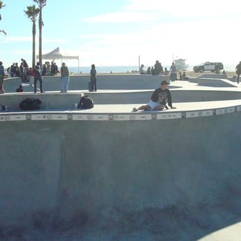 Venice Beach Boardwalk - skateboard area - Beaches Near Me - Venice, California