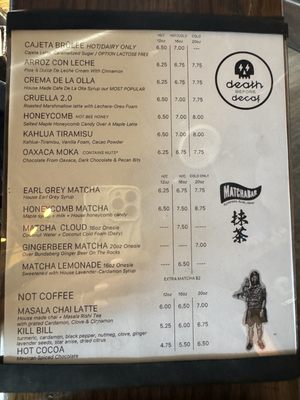 Menu photo 2 6 Grados Coffee San Diego, CA