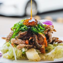 Misaki Sushi - Salmon Skin Salad