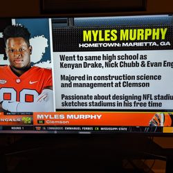 Clemson University - Clemson's Myles Murphy from Marietta (Atlanta), Georgia drafted 28th by the Cincinnati Bengals in the NFL Draft on April 27, 2023. Congrats!