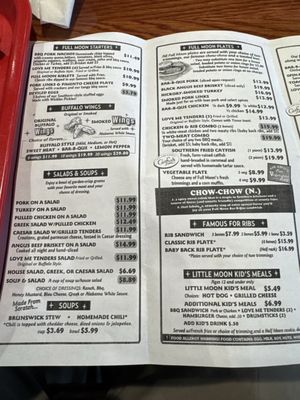 Menu photo 1 Full Moon Bar-B-Que Montgomery, AL