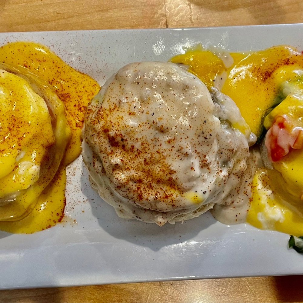 Lucky's on 16th - Benedict Flight - American Near Me - Cedar Rapids, Iowa Lucky's on 16th - Benedict Flight - American Near Me - Cedar Rapids, Iowa
