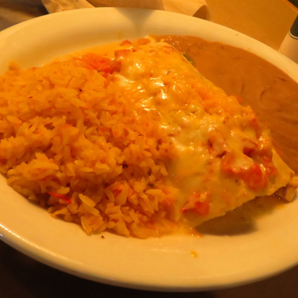 Skeeter's Mesquite Grill - chicken enchiladas - Burgers Near Me - Houston, Texas