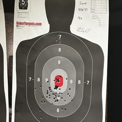 Sacramento Security Training Center - 240/250 first time picking up a Glock in .40 and first time in five years I've handled a firearm