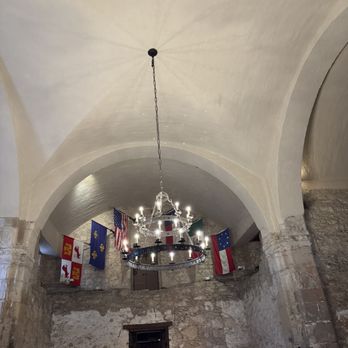 The Alamo - inside the Alamo, with the 6 flags that represent the 6 nations that ruled over Texas. - Museums Near Me - San Antonio, Texas The Alamo - inside the Alamo, with the 6 flags that represent the 6 nations that ruled over Texas. - Museums Near Me - San Antonio, Texas