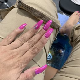 Coffin shaped purple Chrome with a little bling
