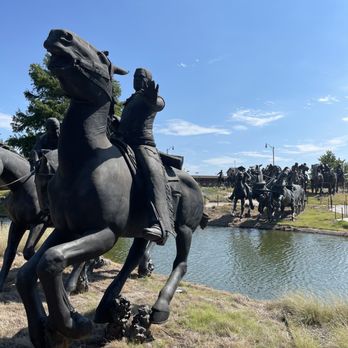 Centennial Land Run Monument - Beautiful statues. Love how the water divides part of the sculptures. - Landmarks & Historical Buildings Near Me - Oklahoma City, Oklahoma Centennial Land Run Monument - Beautiful statues. Love how the water divides part of the sculptures. - Landmarks & Historical Buildings Near Me - Oklahoma City, Oklahoma
