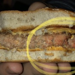 McDonald's - Quarter Pounder with pink meat.