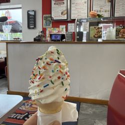 The Custard Stand - Just plain vanilla with rainbow sprinkles inside The Custard Stand.