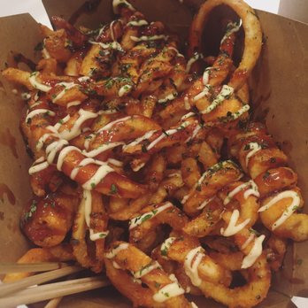 i-Tea - Seasoned curly fries with Takoyaki sauce and seaweed flakes (5.50) - Bubble Tea Near Me - San Jose, California i-Tea - Seasoned curly fries with Takoyaki sauce and seaweed flakes (5.50) - Bubble Tea Near Me - San Jose, California
