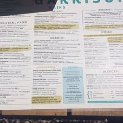 Garrison Public House - New menu - usual suspects