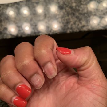 Pink Pedi Salon - Two weeks after my dip polish appointment two nails debonded. - Nail Salons Near Me - Dallas, Texas Pink Pedi Salon - Two weeks after my dip polish appointment two nails debonded. - Nail Salons Near Me - Dallas, Texas