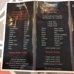 L'Alsacien Gourmand - Menu des sirops et desserts