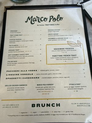 Menu photo 4 Marco Polo Trattoria Los Angeles, CA Menu photo 4 Marco Polo Trattoria Los Angeles, CA