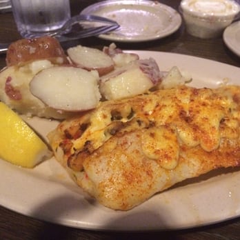 Bob Chinn's Crab House - Stuffed asian basa with hollandaise sauce, a side of red potatoes and cole slaw. So good! - Seafood Near Me - Wheeling, Illinois Bob Chinn's Crab House - Stuffed asian basa with hollandaise sauce, a side of red potatoes and cole slaw. So good! - Seafood Near Me - Wheeling, Illinois