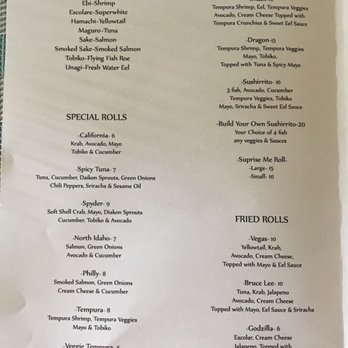 Rawdeadfish - Menu - Food Trucks Near Me - Coeur D'alene, Idaho