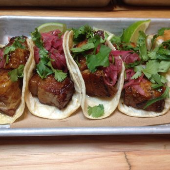Bartaco - Orlando - Four pork bellies versus one Baja fish.  Pork Bellies victorious! - Tacos Near Me - Orlando, Florida