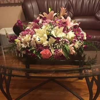 JW Becker Florist - Sweetheart floral centerpiece in our living room coffee table one day after our event! Still looks absolutely beautiful! - Florists Near Me - New Hyde Park, New York JW Becker Florist - Sweetheart floral centerpiece in our living room coffee table one day after our event! Still looks absolutely beautiful! - Florists Near Me - New Hyde Park, New York