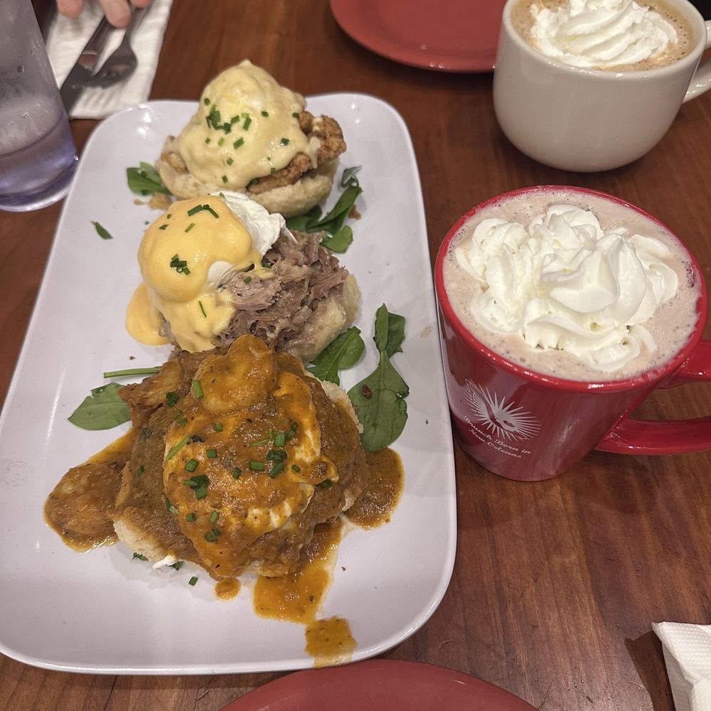 Ruby Slipper Decatur - Shared The Trifecta, Hot Chocolate Mocha Also got the White Chocolate Cranberry Beignets All absolutely great! Server was Misty - Breakfast & Brunch Near Me - New Orleans, Louisiana Ruby Slipper Decatur - Shared The Trifecta, Hot Chocolate Mocha Also got the White Chocolate Cranberry Beignets All absolutely great! Server was Misty - Breakfast & Brunch Near Me - New Orleans, Louisiana