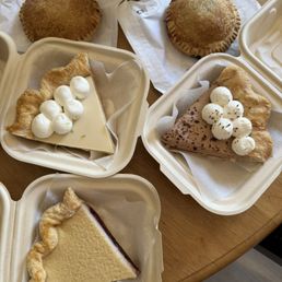 Caramel Apple hand pie, blueberry lemon hand pie, key lime pie, chocolate creme pie, berry custard pie Caramel Apple hand pie, blueberry lemon hand pie, key lime pie, chocolate creme pie, berry custard pie