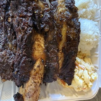 Matiki Island Barbecue - #1 Beef Rib "Sam's Plate" - Hawaiian Near Me - Fullerton, California Matiki Island Barbecue - #1 Beef Rib "Sam's Plate" - Hawaiian Near Me - Fullerton, California