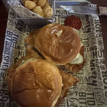 One Eyed Jack's - Deuce breaded tenderloin. Comes with two buns, so we cut I half and shared - American Near Me - Winamac, Indiana