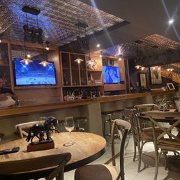 a man sitting at the bar