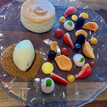 Morimoto Napa - Chilled Cheesecake souffle. - Japanese Near Me - Napa, California