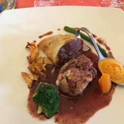 Le Clos Champel Restaurant - Half duck and half pigeon - I could not decide between the two.