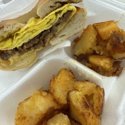 Choi’s Royal Cafe - Streak and cheese bagel