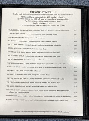 Menu photo 7 Cosmic Omelet Manchester, CT
