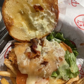 Slim Chickens - All the bacon on the club sandwich - Waffles Near Me - Fort Mill, South Carolina Slim Chickens - All the bacon on the club sandwich - Waffles Near Me - Fort Mill, South Carolina
