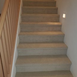 The stairs, they look great, split landing