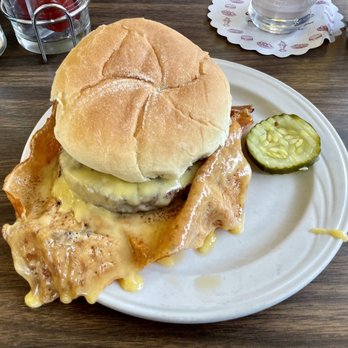 Shady Glen - "Bernice Original" - cheeseburger - Burgers Near Me - Manchester, Connecticut Shady Glen - "Bernice Original" - cheeseburger - Burgers Near Me - Manchester, Connecticut