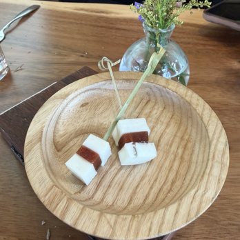 Achè  - Little cheese and guava that was complimentary at the end of our meal - Coffee & Tea Near Me - Miami, Florida