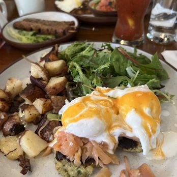 Miriam - Norwegian Eggs. my salmon was falling apart as you can see. it was alright tasting though. - Wine Bars Near Me - Brooklyn, New York