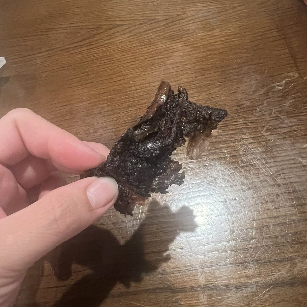 Cowboy Burgers & BBQ - Burnt fat...once it was removed from the sandwich, there was even less meat. - Burgers Near Me - Riverside, California